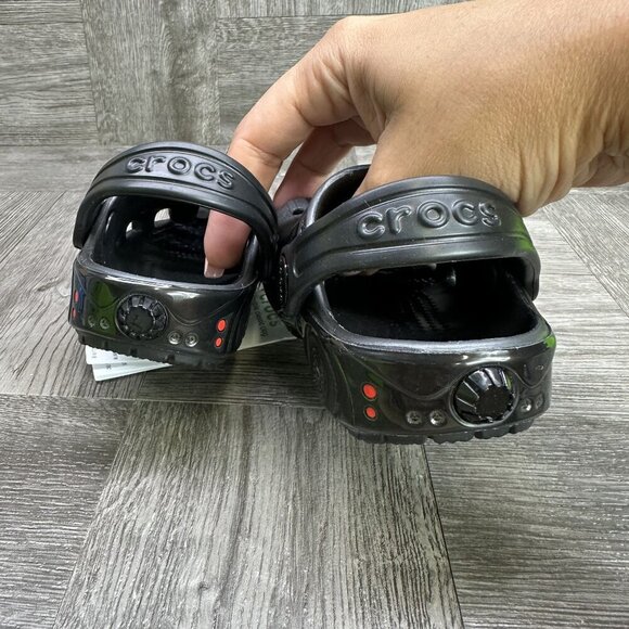 CROCS Batmobile Classic Infant size 4 Black Clog - Picture 7 of 9